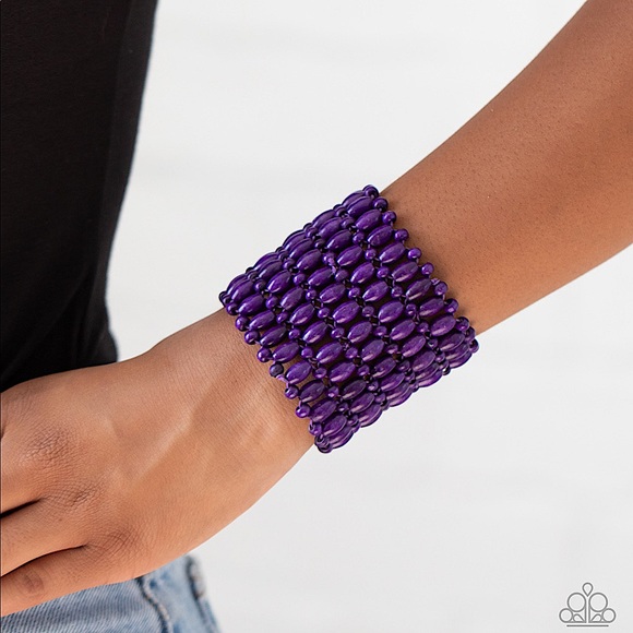 ❤️🔥5/$25❤️🔥 Way Down In Kokomo Purple Bracelet